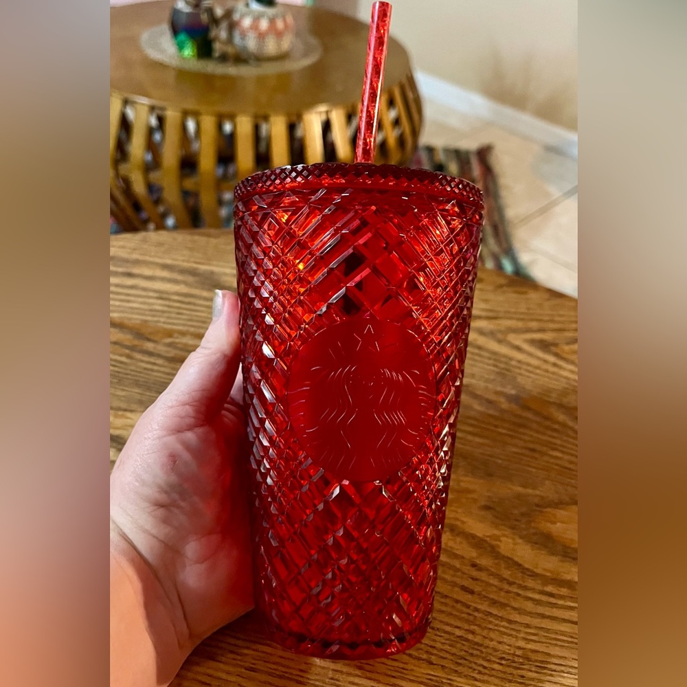 2021 Starbucks Holiday Ruby Red Jeweled Tumbler  - 16 oz Grande